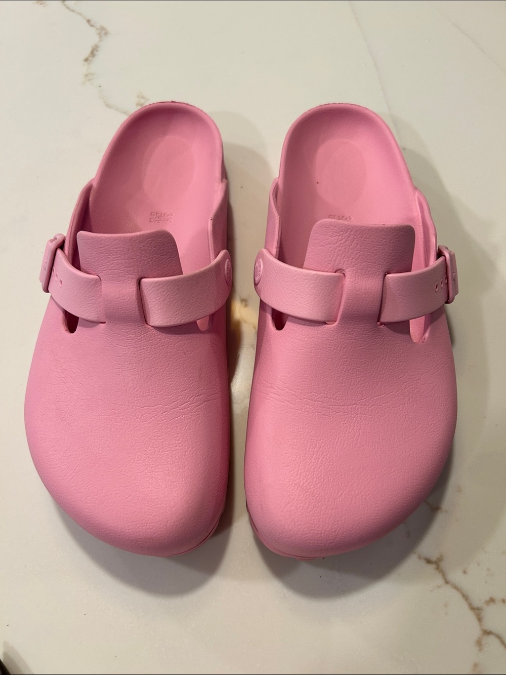 Birkenstock Pink EVA Slip-On Clogs with Adjustable Buckle